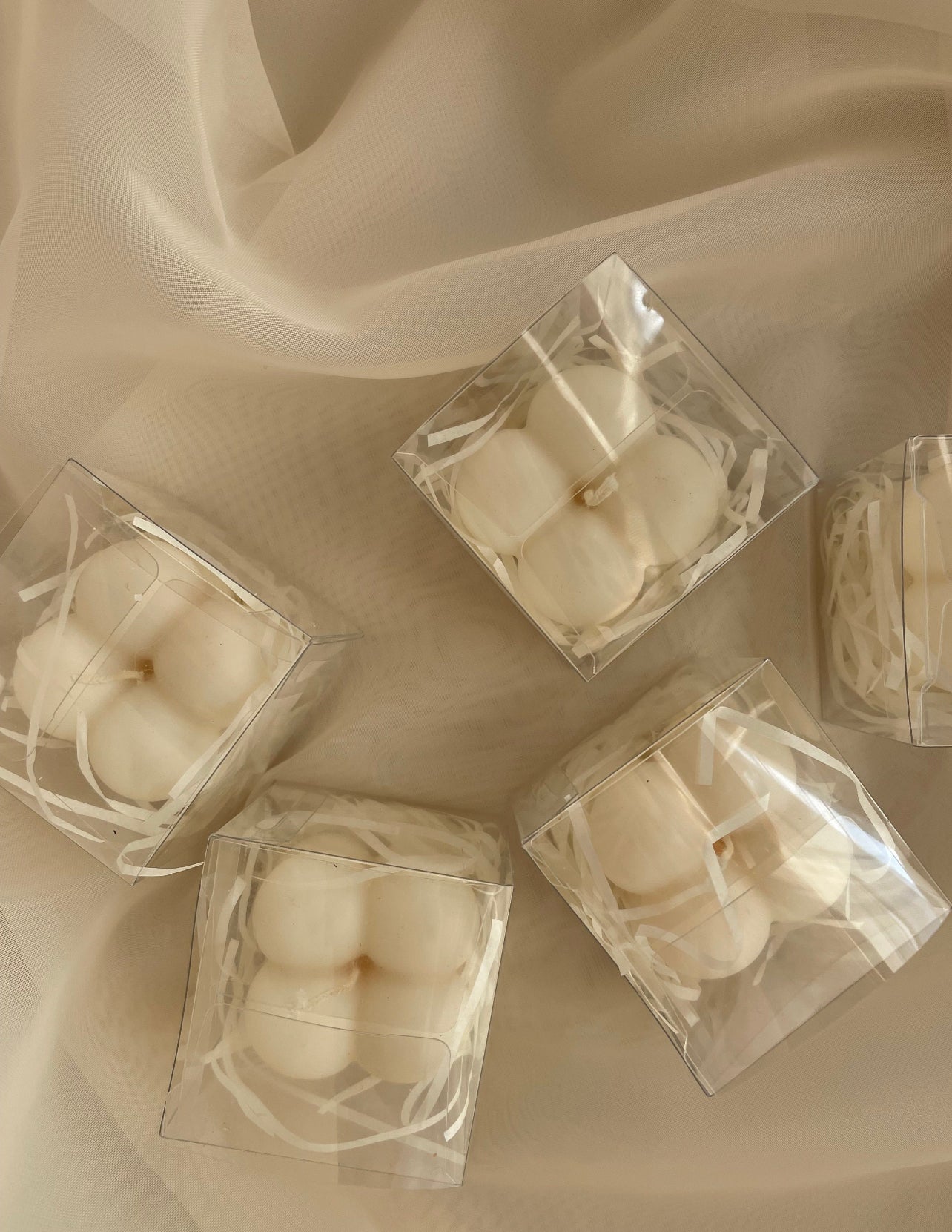 Candele Mini Bubble per bomboniere confezionate