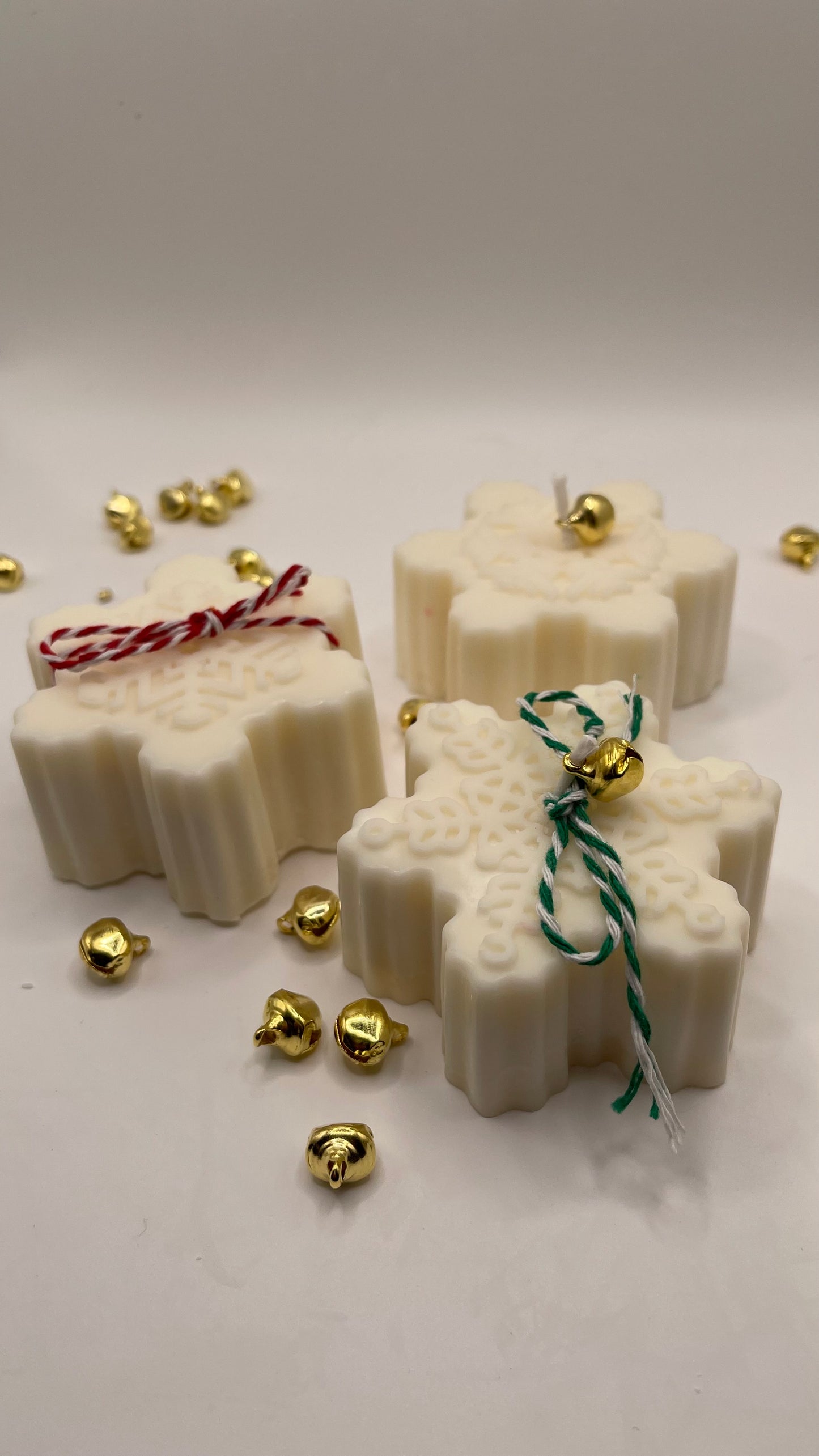 Set Candele Fiocchi di Neve