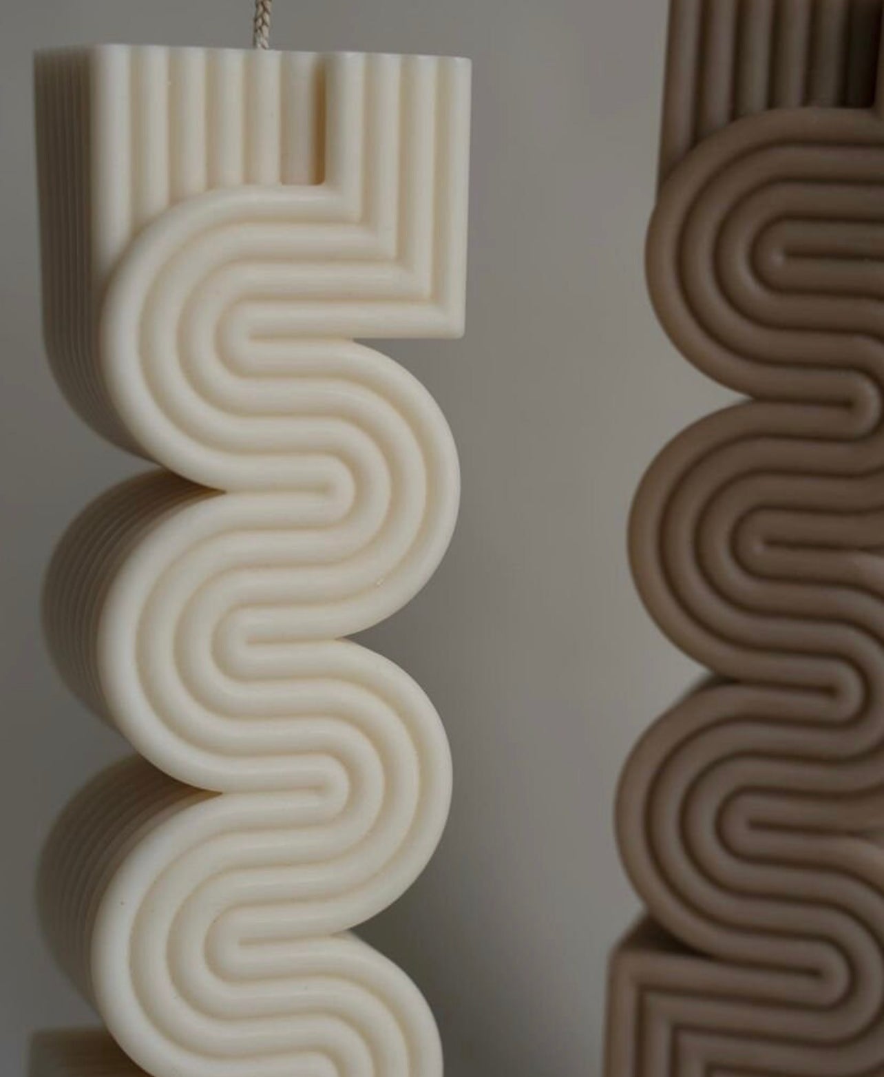 Set Candele Wavy